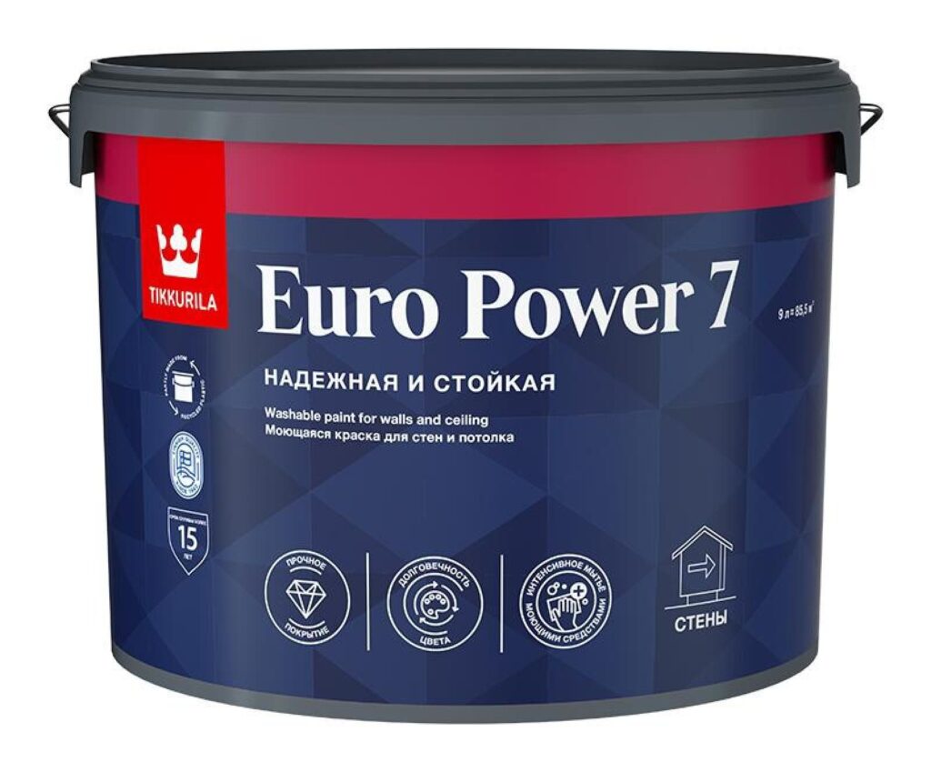 Краска интерьерная Tikkurila EURO POWER 7