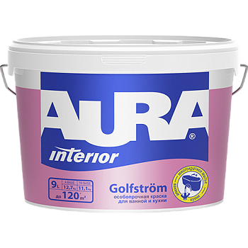 Краска Aura Golfstrom для ванных комнат и кухонь, матовая