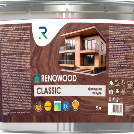 Лазурь RENOWOOD Classic для защиты древесины